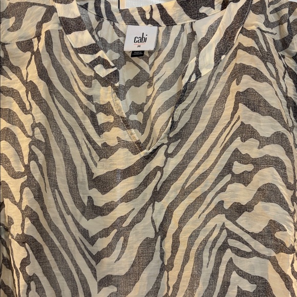 CAbi Zebra Pattern Blouse medium - Picture 3 of 5